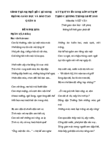 Đề minh họa thi vào lớp 10 Ngữ văn 2025 - Phòng GD Quận 11