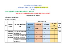 Đề thi giữa kì 1 Toán 12 Chân trời sáng tạo (Đề 9)