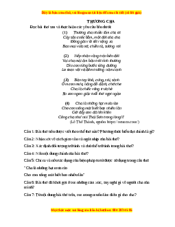 Phiếu bài tập Tuần 3 Thương cha Ngữ văn 6