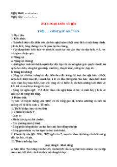 Giáo án Bài 8: Nghị luận xã hội Cánh diều