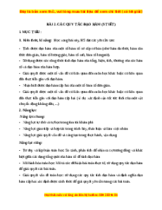 Giáo án Các quy tắc tính đạo hàm Toán 11 Chân trời sáng tạo