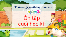 Giáo án Powerpoint Đạo đức lớp 1 Kết nối tri thức: Ôn tập cuối học kì 1