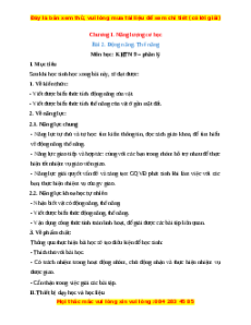 Giáo án Bài 2 KHTN 9 Kết nối tri thức (2024): Động năng. Thế năng