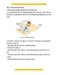 Lý thuyết Bài 12: Hình chiếu phối cảnh