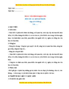 Giáo án Văn bản nghị luận (2024) Cánh diều