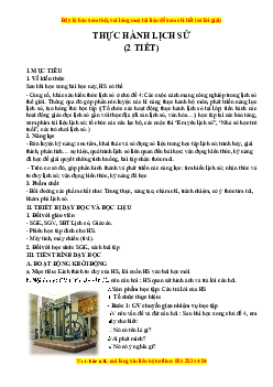 Giáo án Lịch sử 10 Cánh diều(2024): Thực hành Chuyên đề 4