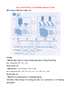 Giải VBT Toán lớp 3 Cánh diều