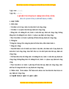 Giáo án Bài 15 Đạo đức lớp 2 Chân trời sáng tạo: Thực hiện quy định nơi công cộng