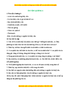 Lý thuyết Công nghệ 7 Chân trời sáng tạo Ôn tập chương 6