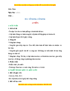 Giáo án Xếp hình, gấp hình Toán 2 Chân trời sáng tạo