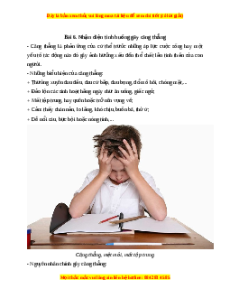 Lý thuyết GDCD 7 Chân trời sáng tạo Bài 6: Nhận diện tình huống gây căng thẳng