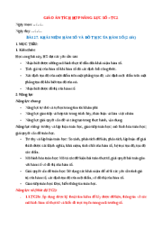 Giáo án Bài 27 Toán 8 Kết nối tri thức (năng lực số)