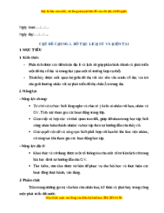 Giáo án Lịch sử 7 Kết nối tri thức (Phiên bản 2): Chủ đề chung 2