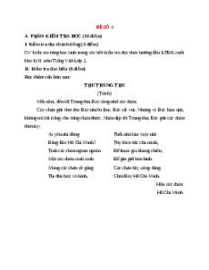 Đề thi học kì 2 Tiếng Việt lớp 2 Cánh diều (Đề 4)