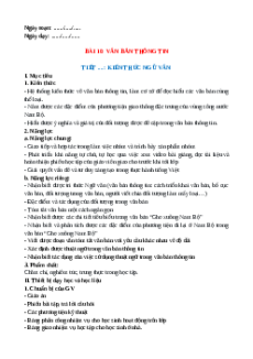 Giáo án Bài 10: Văn bản thông tin Cánh diều