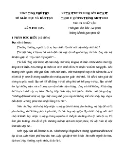 Đề minh họa thi vào lớp 10 Ngữ văn 2025 - Phòng GD Phú Thọ