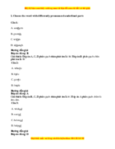 Trắc nghiệm Unit 2: What does she look like Tiếng Anh 7 Cánh diều