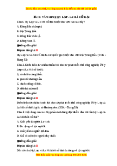 Trắc nghiệm Lịch sử 10 Bài 9 Chân trời sáng tạo: Văn minh Hy Lạp - La Mã cổ đại