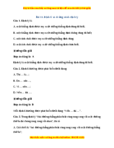 Trắc nghiệm Định lí và chứng minh định lí Toán 7 Kết nối tri thức