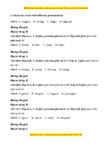 Trắc nghiệm Unit 5: Are cats better pet than dogs Tiếng Anh 7 Cánh diều