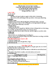 Giáo án Bài 30 Địa lí 6 Kết nối tri thức (2024): Thực hành Tìm hiểu mối quan hệ giữa con người và thiên nhiên ở địa phương