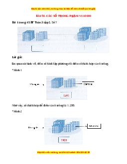 VBT Toán lớp 3 Bài 59 (Cánh diều): Các số trong phạm vi 10 000