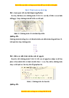 Lý thuyết Tin học 10 Cánh diều Bài 9: Thực hành câu lệnh lặp