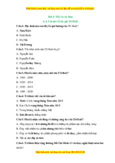 Trắc nghiệm Tôi và các bạn Ngữ văn 6 Kết nối tri thức