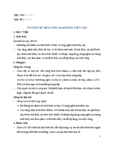 Giáo án Ôn tập chủ đề 8 Công nghệ 12 Cánh diều