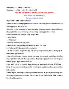 Giáo án Chủ đề 4. Tiếp nối truyền thống quê hương