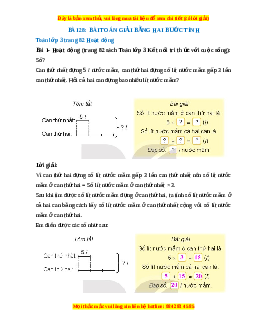 Giải Sgk Toán lớp 3 Bài 28: Bài toán giải bằng hai bước tính (Kết nối tri thức)