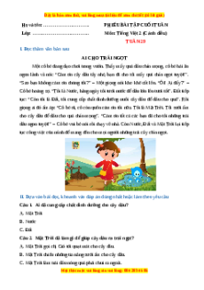 Bài tập cuối tuần Tiếng việt lớp 2 Tuần 29 Cánh diều (có lời giải)