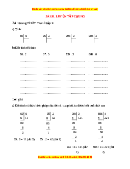 VBT Toán lớp 3 Bài 38 (Cánh diều): Luyện tập chung