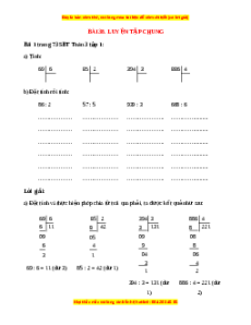 VBT Toán lớp 3 Bài 38 (Cánh diều): Luyện tập chung