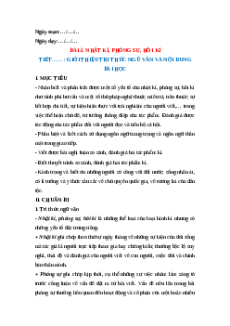 Giáo án Tri thức Ngữ văn trang 81 Ngữ Văn 12 Cánh diều