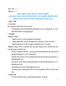 Giáo án Xác định tần số, tần số tương đối Toán 9 Kết nối tri thức