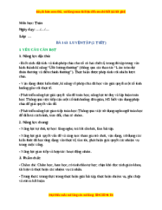 Giáo án Bài 43 Luyện tập Toán lớp 4 Cánh diều