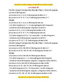 Giải Sgk Toán lớp 3 Bài 20: Làm tròn số (Chân trời sáng tạo)