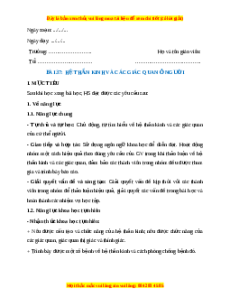 Giáo án Hệ thần kinh và các giác quan ở người Sinh học 8 Kết nối tri thức