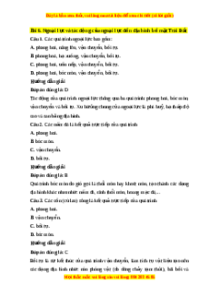 Trắc nghiệm Bài 6: Ngoại lực và tác động của ngoại lực đến địa hình bề mặt Trái Đất Địa lí 10 Cánh diều