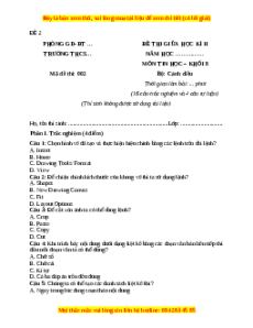 Đề thi giữa kì 2 Tin học 8 Cánh diều (Đề 2)