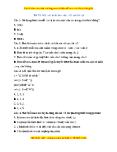 Trắc nghiệm Bài 24 Tin học 10 Kết nối tri thức: Xâu kí tự