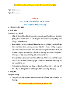 Giáo án Tuần 15 Tiếng Việt lớp 4 Chân trời sáng tạo