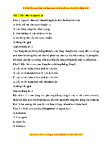 Trắc nghiệm Bài 7 Địa Lí 10 Kết nối tri thức: Nội lực và ngoại lực