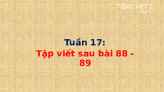 Giáo án Powerpoint Tập viết sau bài 88, 89 Tiếng việt lớp 1 Cánh diều