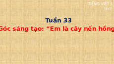 Giáo án Powerpoint Góc sáng tạo: Em là cây nến hồng Tiếng việt lớp 1 Cánh diều