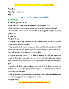 Giáo án Luyện tập chung (trang 53) Toán lớp 2 Kết nối tri thức
