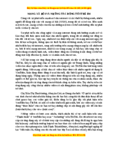 Phiếu bài tập Tuần 4 Mạng xã hội và những tác động tới trẻ em Ngữ văn 6