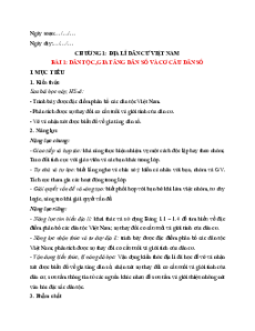 Giáo án Địa lí 9 Cánh diều (năm 2025) | Giáo án Địa lí 9 mới, chuẩn nhất