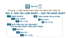 Giáo án Powerpoint Giá trị lớn nhất và giá trị nhỏ nhất của hàm số Toán 12 Giải tích